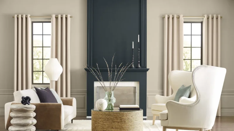 Ambiente com as cores da paleta Bioma, da coleção 2023 da Sherwin-Williams