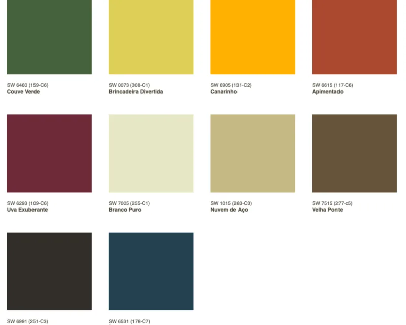 Paleta Origem da Sherwin-Williams da coleção para 2023, Terra