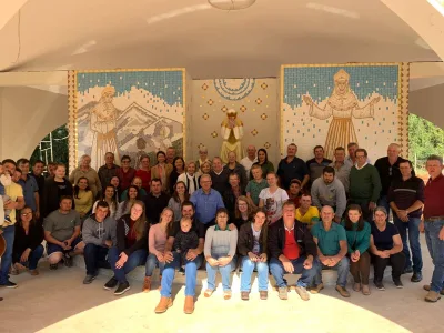 Paroquianos da Paróquia Diocesana Nossa Senhora de La Salette, em Manoel Ribas