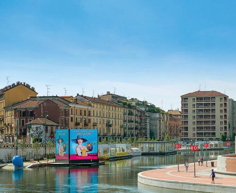 A darsena, velho porto da cidade, revitalizada. Foto: Bigstock.