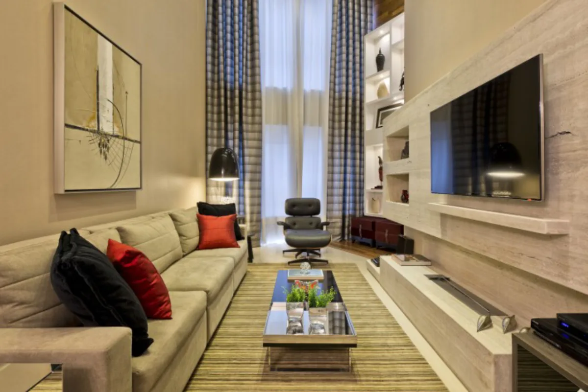 Apartamento de 150 m² com decoração contemporânea para jovem advogado. Fotos: Marcelo Stammer.