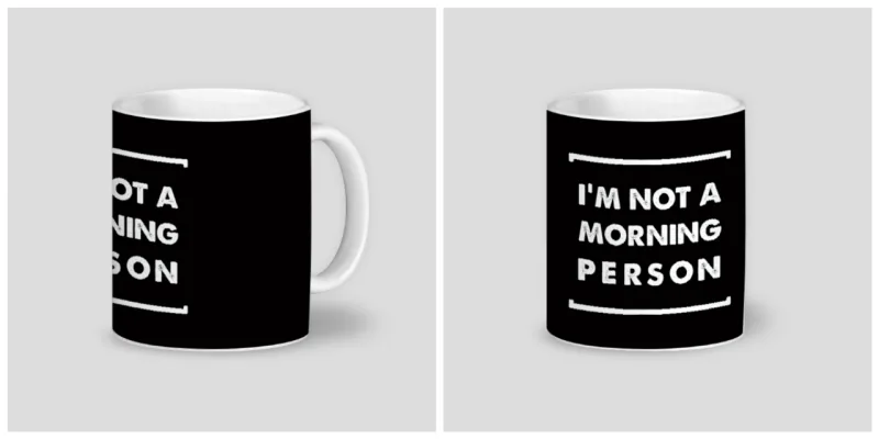 Caneca de cerâmica, desenhada por @fabiolagreco. R$ 59.