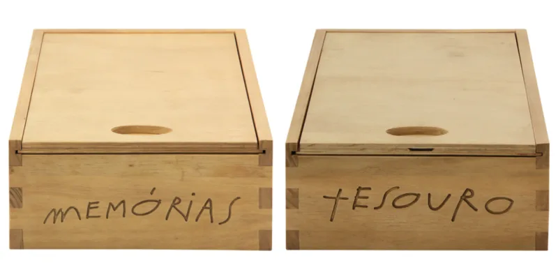 Caixa organizadora Rito. Na Tok&Stok, R$ 245,00 cada.
