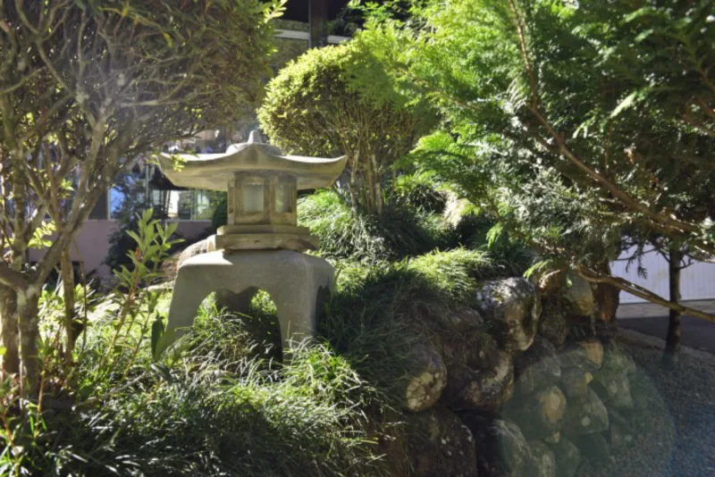 Jardim japonês particular em Curitiba.
Foto: Mel Gabardo / Gazeta do Povo