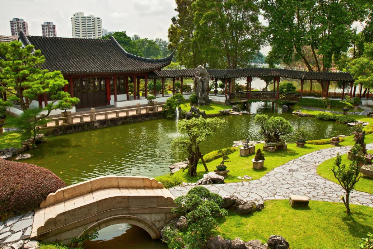 Jardim japonês em Singapura