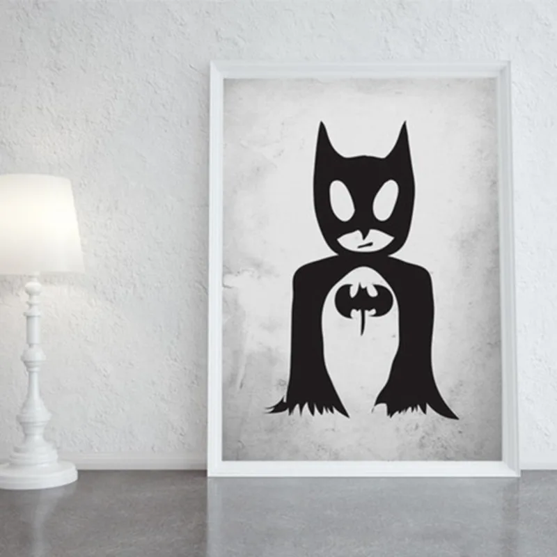 Poster adesivo Batboy, tamanho A3. Na Casa que tem, R$ 65.