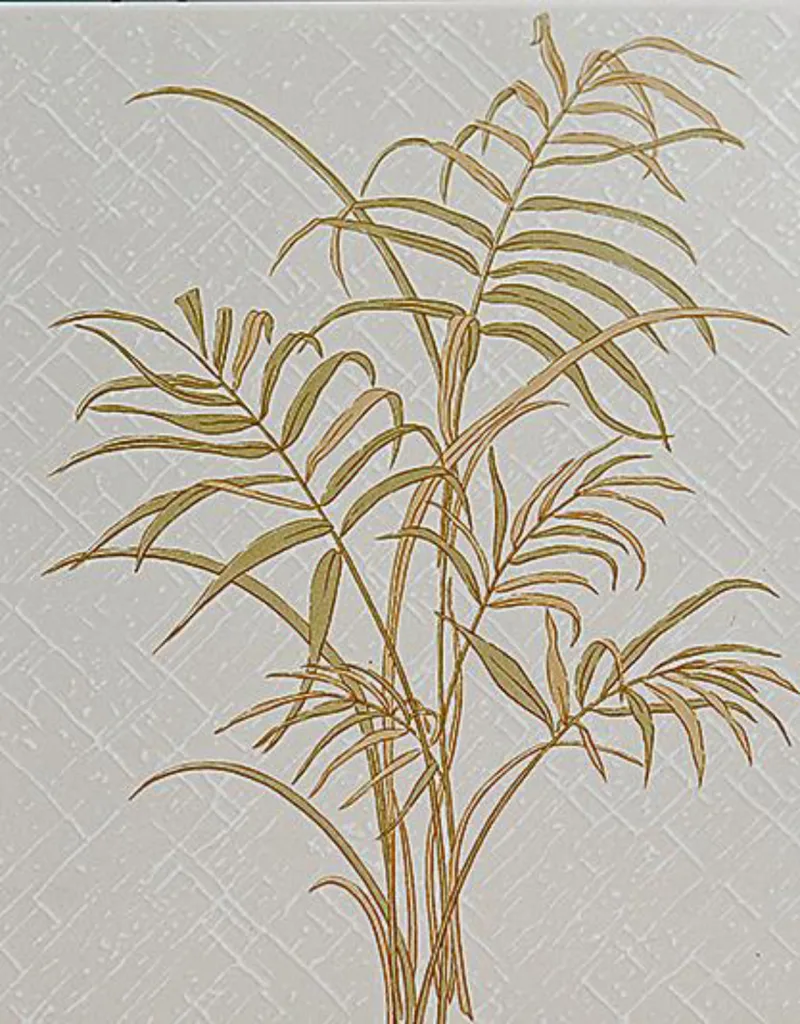 Desenho de capim limão, planta aromática muito desenhada na azulejaria de banheiro.