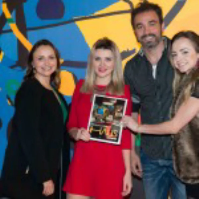 Larissa Jedyn, editora da revista Haus, e os arquitetos Letícia Bowonivk, Marcus Paiva e Paula Moreira.