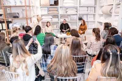 Trussardi apresenta detalhes do processo criativo da marca a arquitetos durante Sofá da HAUS