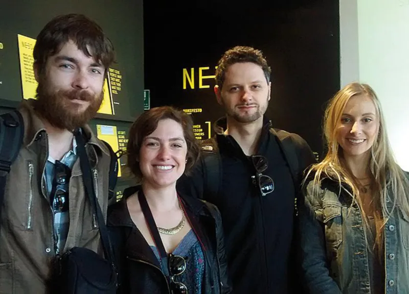 Os designers curitibanos Stefan Bordignon, Luiza Berté, Gerson Hulbert e a arquiteta Anna Picinini.