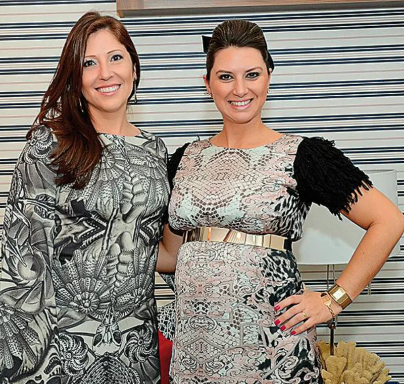 A designer de interiores Lilian Cavalheiro e a arquiteta Tatielly Zammar.