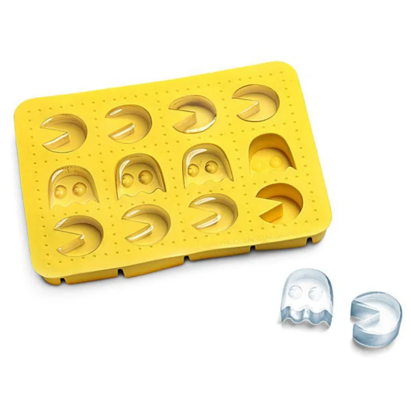 Forma de gelo de silicone Pac-Man. Pode ser usado para chocolates e gelatina. R$ 56,90 na Loja Tip