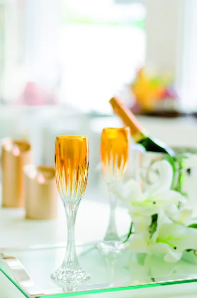 Taças de cristal para brindar a 2015