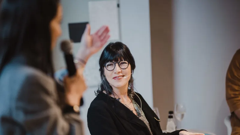 A convidada foi a empreendedora e publicitária Andrea Bisker, da Spark Off, consultoria de inovação e tendências, com mediação do jornalista Luan Galani, editor de HAUS