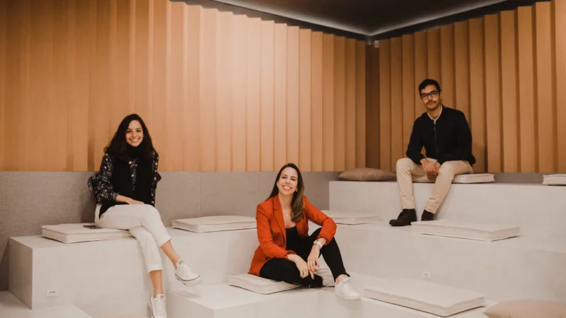 Katia Guerreiro, Rafaella Milan e Ronaldo Gonçalves