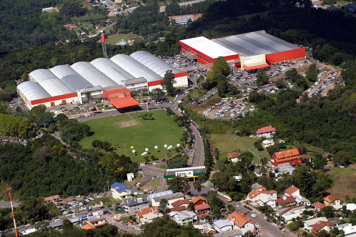 Parque de Eventos de Bento Gonçalves, onde acontece a Movelsul Brasil. Divulgação