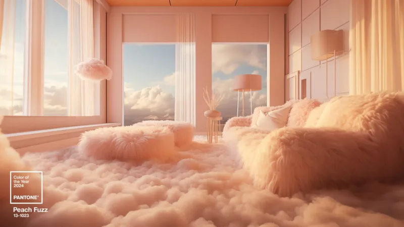 Peach Fuzz é a cor do ano da Pantone para 2024
