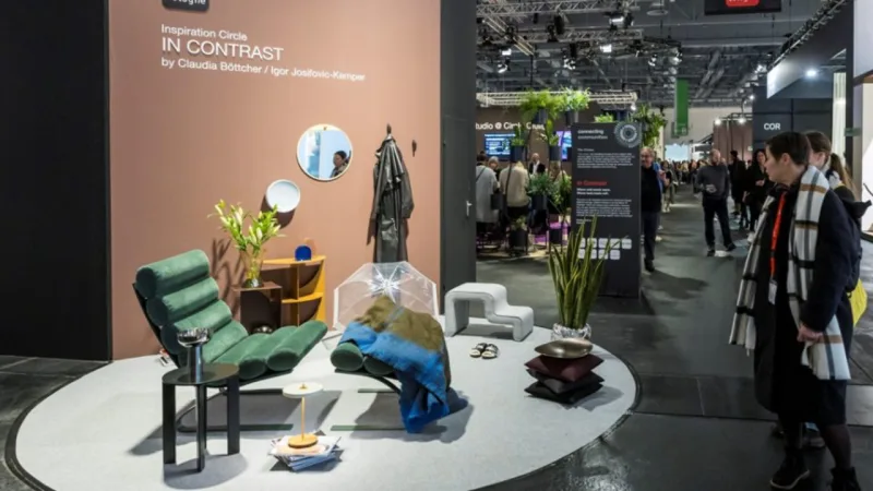Instalação "Inspiration Circles In Contrast"; Imm Cologne 2024