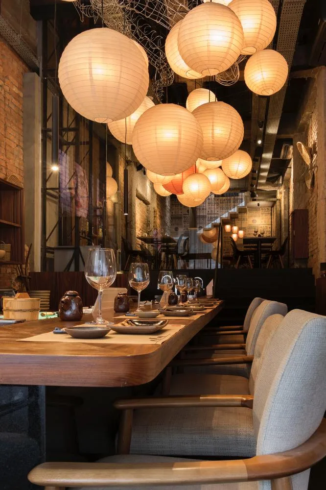 Lalo está à frente da concepção e ambientação dos seus restaurantes. Na foto, Tartuferia Giapponese