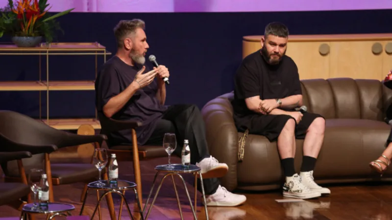 Alexandre e Fábio Souza Herchcovitch no Breton Brasil Talks 2022