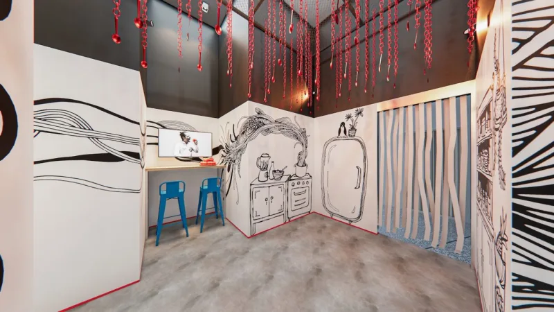 A cozinha vai trazer representações artísticas de sons em diferentes vibrações, que farão o público acessar memórias e ativar novas percepções auditivas
