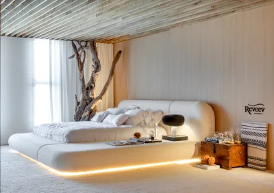 Cama da Reveev em um ambiente decorado