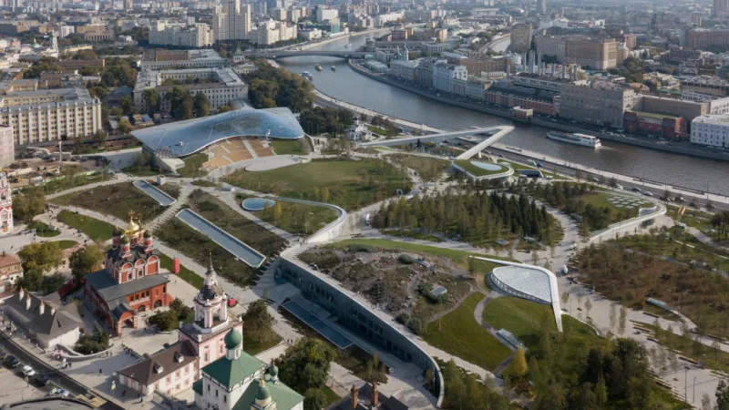 Zaryadye Park, em Moscou, na Rússia