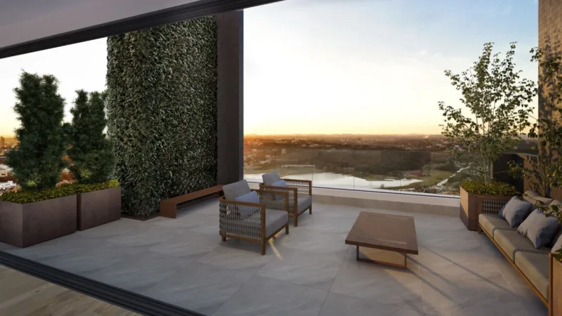 Terraços proporcionam momentos de tranquilidade de um jeito único. | Divulgação