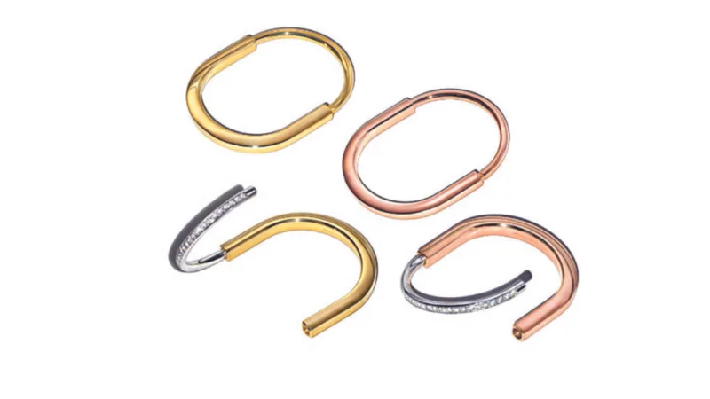 Tiffany Lock traz peças agênero em ouro amarelo e rosa 18k.