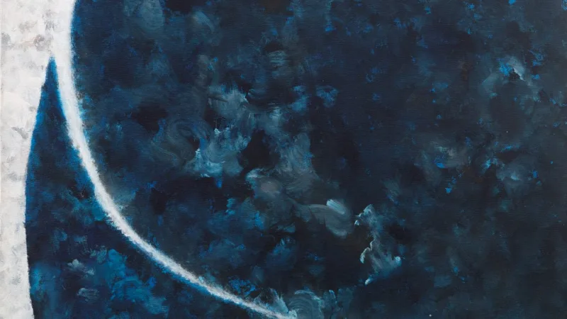 Óleo sobre tela de Tomie Ohtake, pintado em 1997