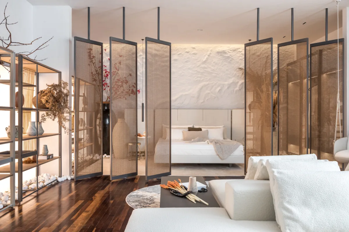 Quarto do Loft de Praia assinado pelo escritório Cinanda Geremia Arquitetura e Interiores