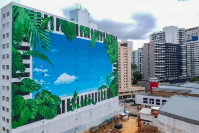 Curitiba ganha o maior painel urbano do Sul do Brasil com 2 mil m²