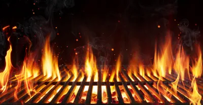 Um churrasquinho na sacada