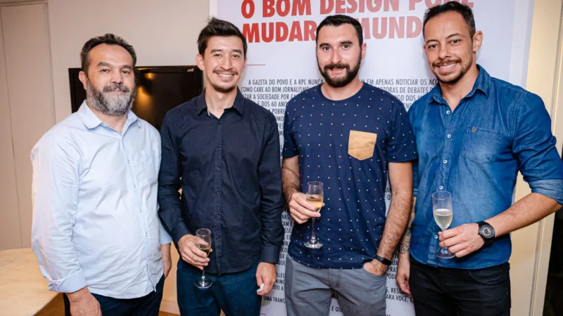 Adilson Ribeiro, Ruan Tanida, Luiz Dias e Caio Vinicius Costa.