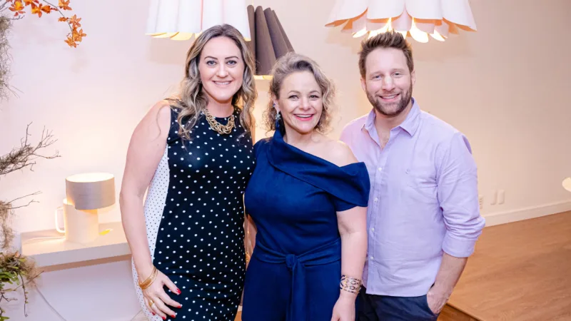 Silvia Cristiane Moreira, Grazi Vendramin e Henrique Rodrigues.