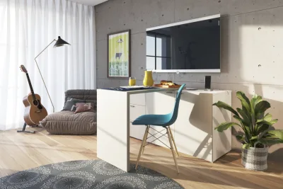 Nova marca de móveis chega ao mercado com sofá, cama e armário que se transformam em mesa de escritório