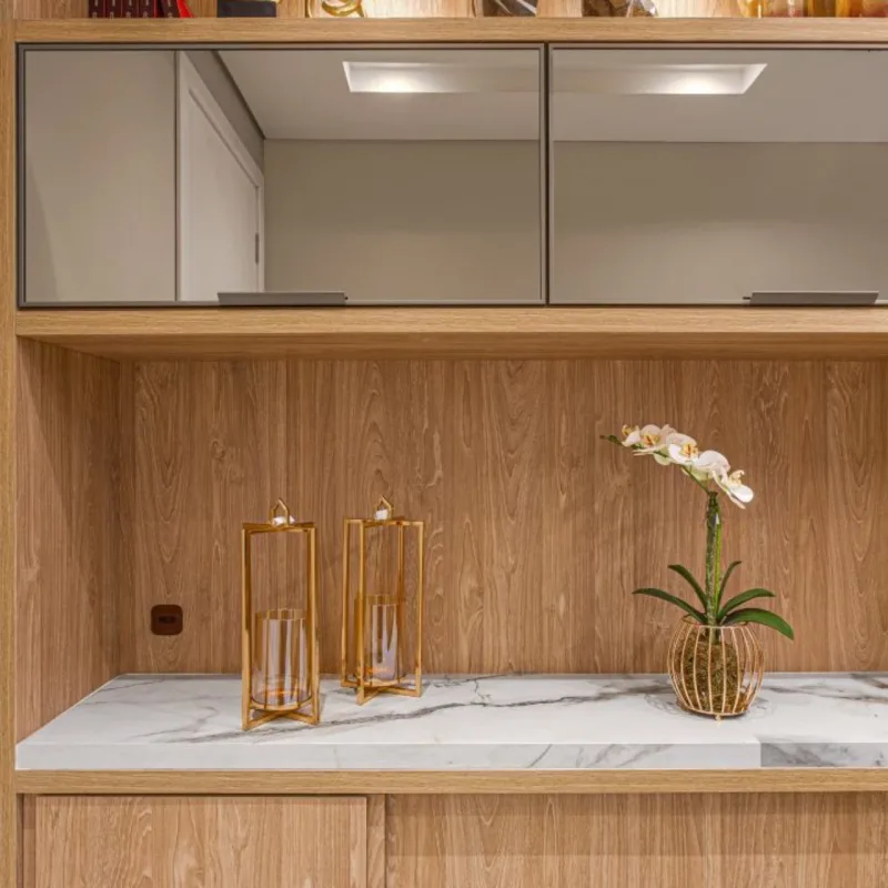Decoração em dourado: luxo e sofisticação.