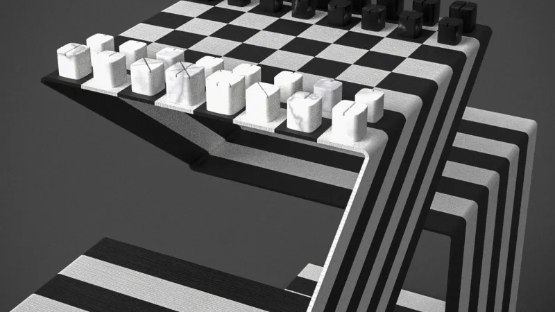 Série "Gambito da Rainha", da Netflix, foi o que desencadeou a ideia para a mesa Cambito.