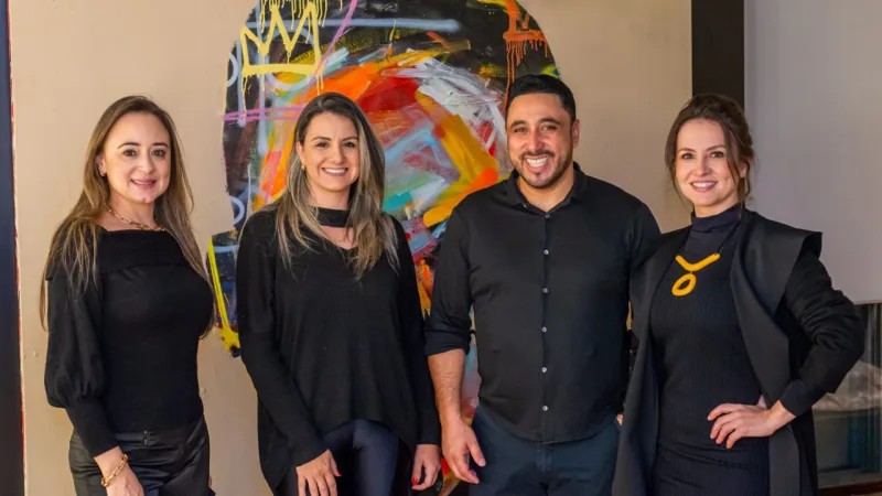 Alessandra Ramos, Ediane Tramujas, Eleandro Miranda e Ana Crivellaro.