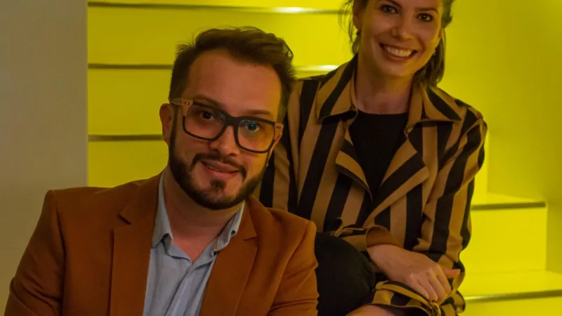 Rodrigo Garcia e Naiara Ceccon.