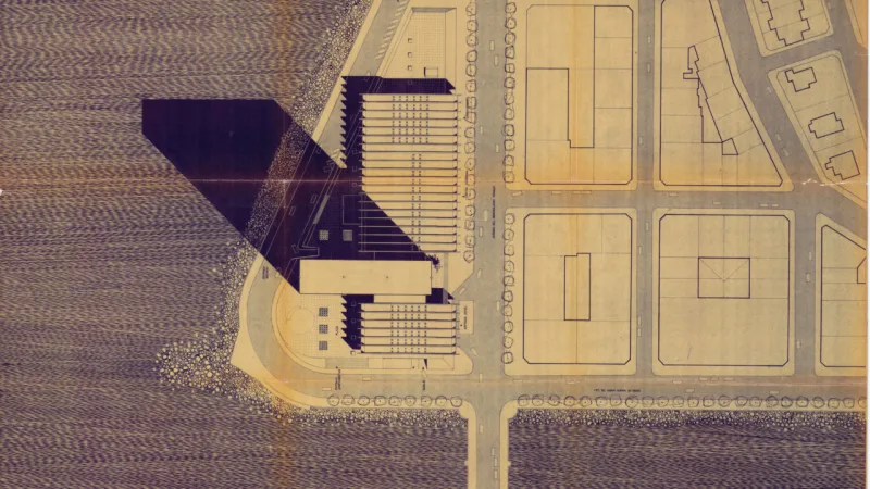 Projeto de 1965, para o Complexo Turístico Internacional Euro Kursaal, na Espanha, por José Maria Gandolfi, Luiz Forte Netto, Roberto Luis Gandolfi, Lubomir
Fiscinski Dunin e Jaime Lerner.