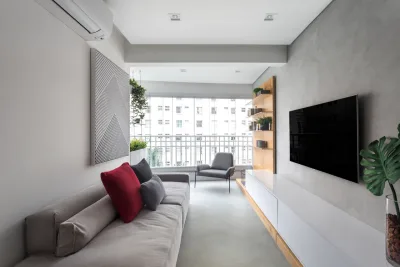 Reforma transforma antigo apartamento de 48 m² em espaço integrado e moderno