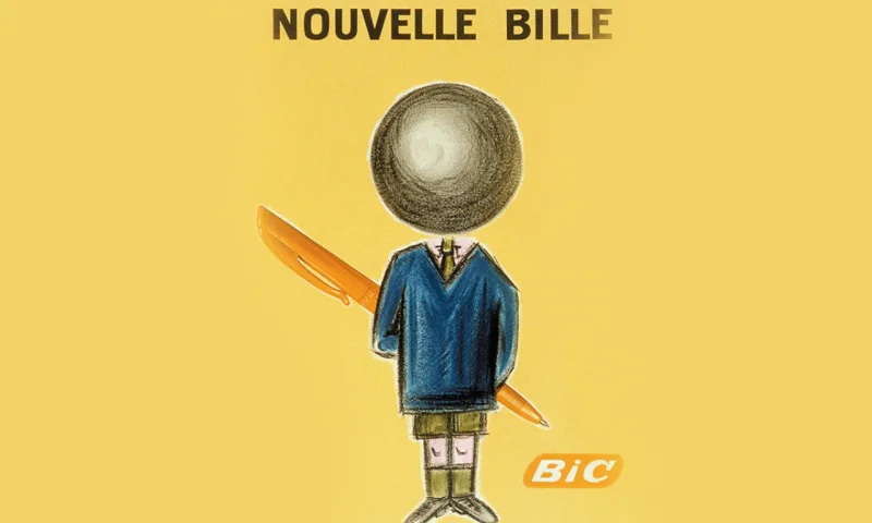 Em 1960, a marca desenvolveu, junto ao designer francês Raymond Savignac, uma campanha para promover sua nova BIC BALLPOINT. Para chamar a atenção das crianças, o logo era um estudante com a cabeça sendo substituída pela ponta redonda das famosas canetas, segurando uma caneta por trás. Surgia assim o BIC BOY.