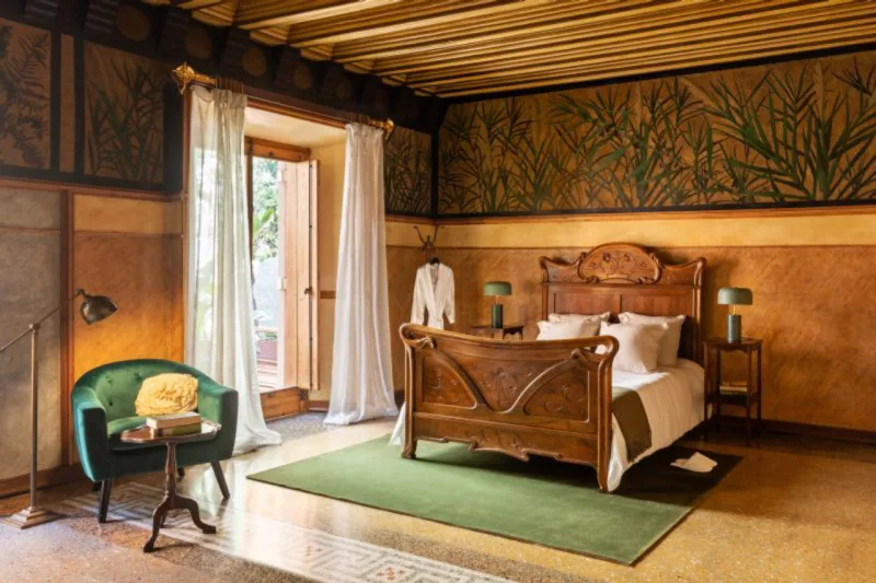 Suíte principal da Casa Vicens.