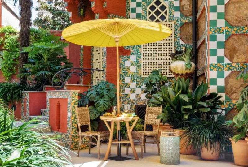 Jardim privativo da casa.