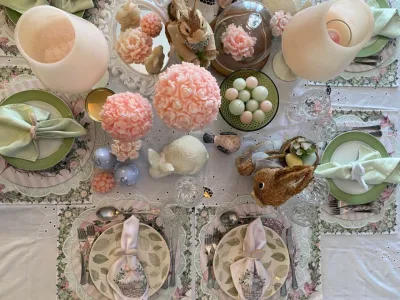7 ideias de decoração de mesa posta para a Páscoa