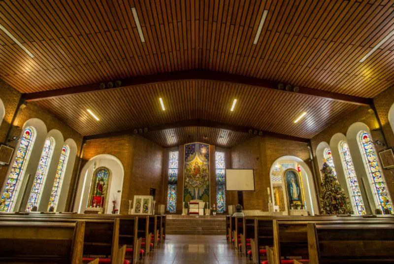 Santuário Cristo Rei e São Judas Tadeu utiliza ar-condicionado natural para circular e purificar o ar.