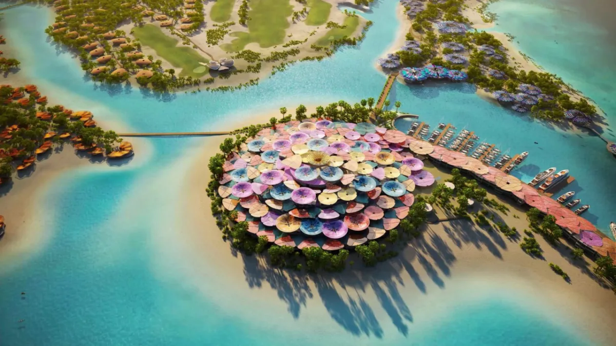 Projeto no Mar Vermelho da Foster + Partners une luxo e sustentabilidade.